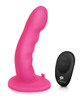 Pink Rippled Silicone Dildo with Suction Base for the Pegasus Strap-On