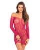 Rene Rofe Open Season Off Shoulder Dress - Sangria Red