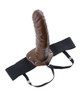 Fetish Fantasy Series 8" Hollow Strap On - Brown Fetish Fantasy Series 8" Hollow Strap On - Brown