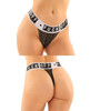 Vibes "Fuck Off" Lace Thong Brief - Black
