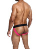 Black Jockstrap with neon trim - Coral