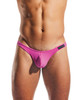 Cocksox Enhancing Pouch Thong - Neon Yellow - Fuchsia Pink