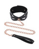 Stylish Bondage Collar with Rose Gold Leash