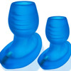 Oxballs Glowhole  Hollow Buttplugs with LED Insert- Blue