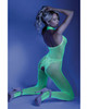 Neon Green Black Light Bodystocking