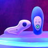 The Gender X Beaded Pleasure Vibe features a remote control with 50 foot range