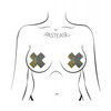 Pastease XL Coverage Black Disco Nipple Crosses
