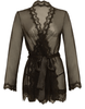 Sheer Black Short Robe