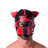 665 Bondage Pup Hood - Black/Red 665 Bondage Pup Hood - Black/Red