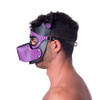 665 Bondage Pup Hood - Black/Purple 665 Bondage Pup Hood - Black/Purple