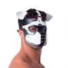 665 Bondage Pup Hood - Black/White