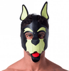 665 Playful Pup Hood - Black/Yellow - Puppy Play Fetish Gear