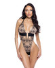 Roma Black/Nude Embroidered Teddy Roma Black/Nude Embroidered Teddy