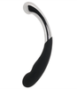 Curved Stainless and Silicone G-Spot Dildo