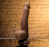 Natural Feel 7" Flexskin Dildo - Dark