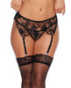 Black Lace Garter Bet with adjustable straps