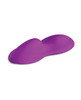 Side view of Grinders Tremor vibrating pad showing dual hump design for vulva and perineum contact during grinding