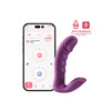 side-facing product image of the Rora 2 vibrator showing its curved shaft, rotating tip, and external clitoral arm against a plain background.