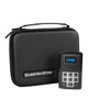 ElectraStim LINX Luxury Electro Stimulator with OLED screen, tactile button controls, charging cable, connection cables, ElectraPads, belt clip, and protective storage case.