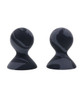 Black silicone nipple suckers by Sportsheets with marbled finish