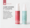 JO Vitalize Nourish Moisturizer and Balance Refreshing Mist displayed together as an everyday intimate skincare duo for comfort, hydration, and freshness.