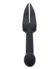 Edge Silicone Tawse featuring a flexible split-tail silicone striking head and smooth rounded insertable handle.