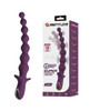Extreme Series Powerful Vibration Anal Wand showing extra-long purple silicone shaft with graduated curves