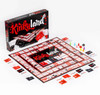Kinkyland adult board game by Kheper Games with red and black game board, cards, dice and colorful player movers