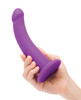 Together TILT 6.5 inch curved purple silicone vibrating dildo