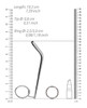 Stainless Steel Urethral Sounding Dilator Stick dimensions