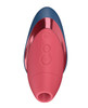 Womanizer Liberty NEXT blue and red clitoral massager top view
