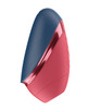 Womanizer Liberty NEXT blue and red clitoral massager side view