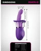 Pipedream Ultimate Pleasure Pro Plus showing size dimensions length and width
