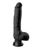 Real Feel No. 7 Waterproof Vibrator - 9 Inches - Black