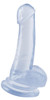 Clear Basix 8" Dildo with Suction Cup