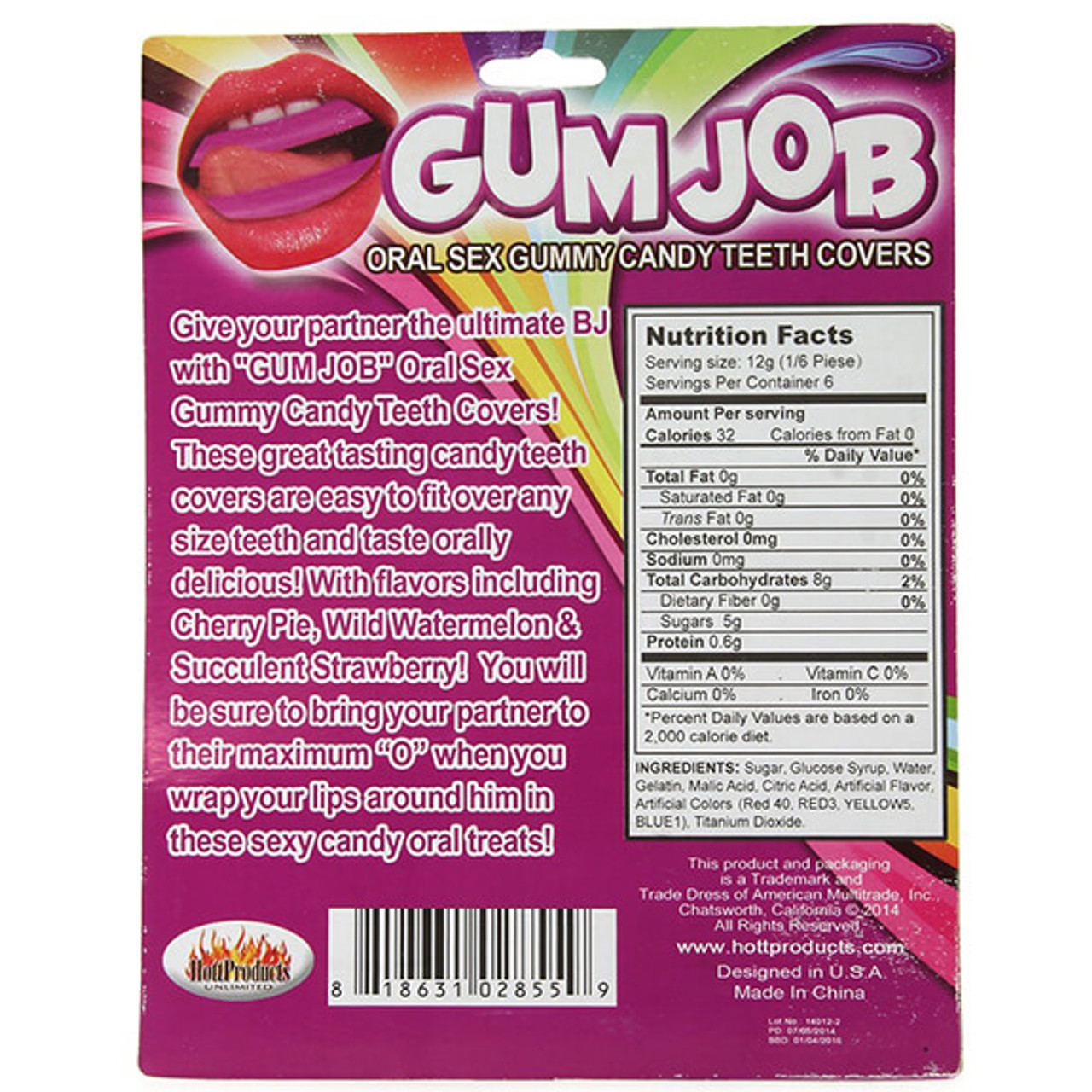 Gum Job Oral Sex Gummy Candy Teeth Covers Tabutoys image