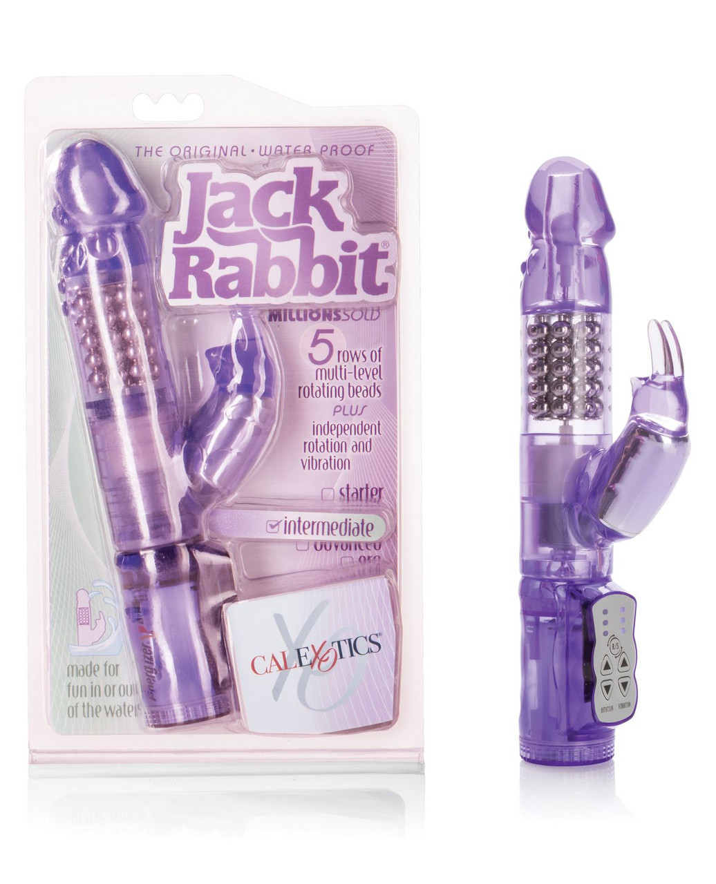 Advanced Jack Rabbit Vibrator  Rotating Beads & Dual Stimulation