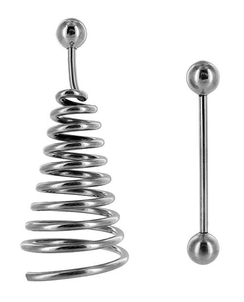 Stainless Nipple Spiral Extender & Barbell | Tabutoys.com Stainless Nipple Spiral Extender & Barbell | Tabutoys.com