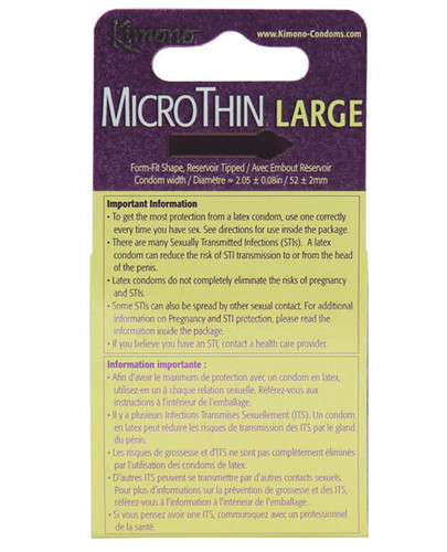 Kimono MicroThin LARGE Condoms