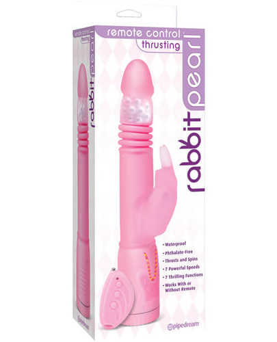 Rabbit Pearl Thrusting Vibrator - Pink