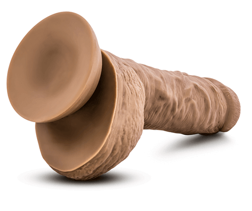 9 Inch Brown Latin Dildo with Suction-Cup