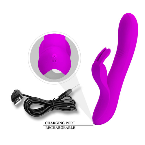 Pink "Come Hither" Rabbit Vibrator