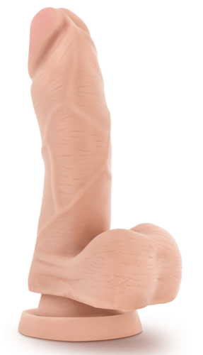 Small Realistic Dildo with Suction Cup - White