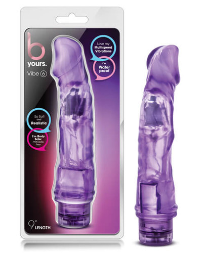 Blush B Yours 9" Thick Vibe - Purple