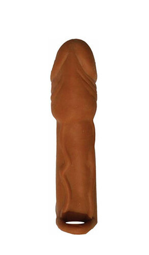 Skinsations Dick Extender - Brown Latin