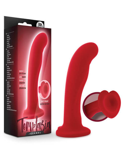 Blush Temptasia Dildos - Jezebel Crimson Curve
