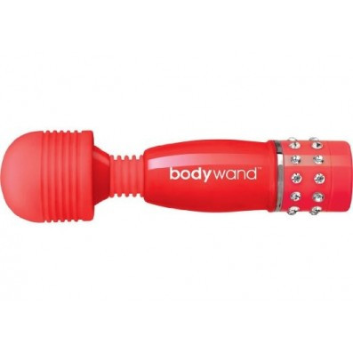 Small red mini wand vibrator - perfect for travel
