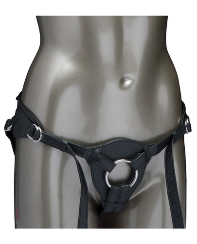 Royal Leather Strap-On Harness - The Queen
