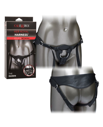 Royal Leather Strap-On Harness - The Queen