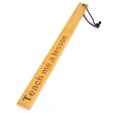 Spartacus Bamboo Paddle - "Teach Me a Lesson"